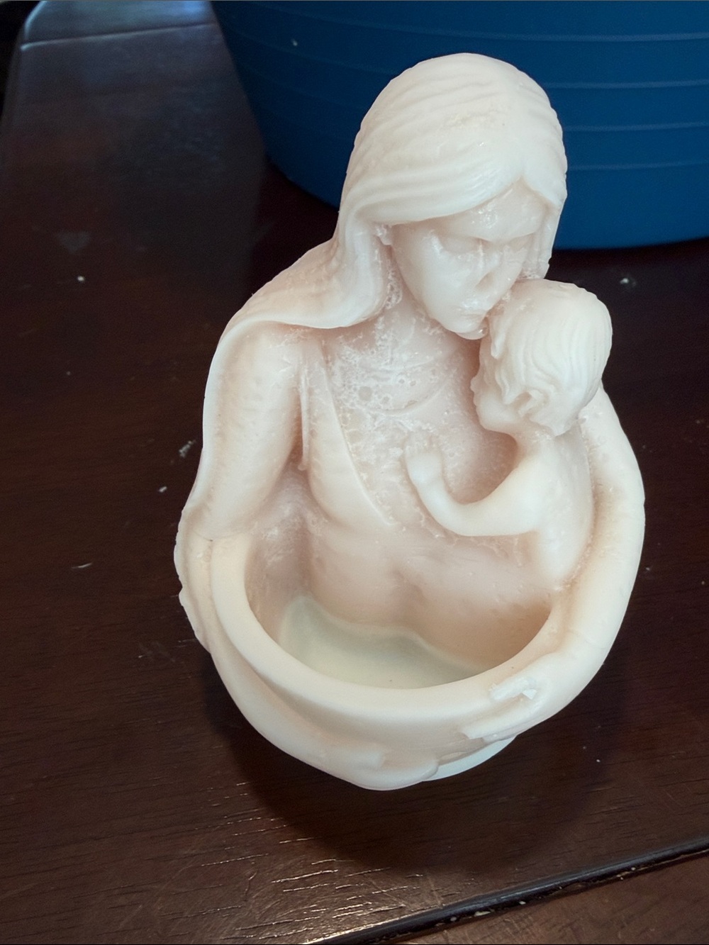 White Baby & Mother Candle